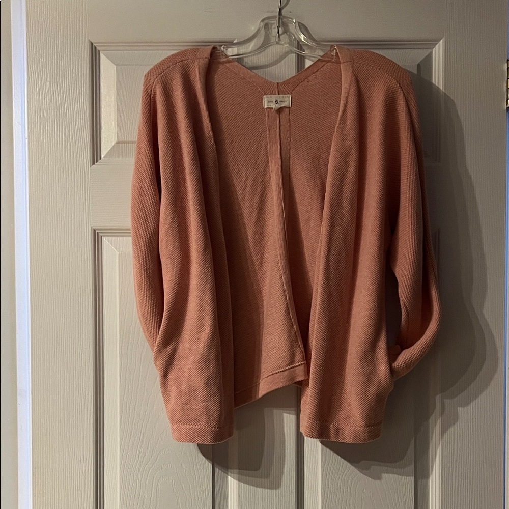 Lou & Grey pink Open-Front Cardigan